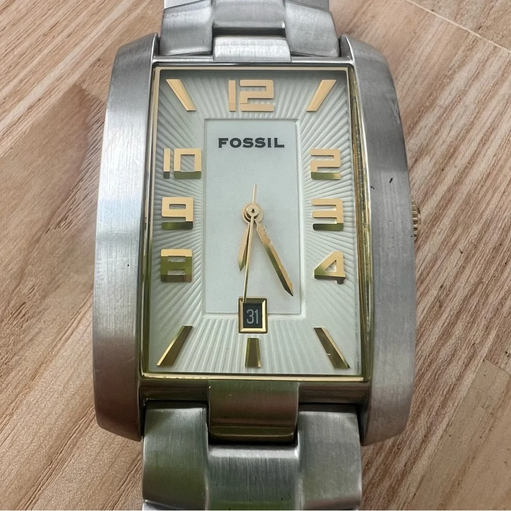 Fossil arkitekt men’s curvex dress watch NEW BATTERY